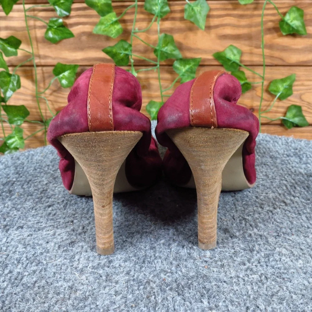 Seychelles burgundy suede